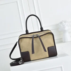 Loewe Women Large Amazona 180 Bag in Suede A039ASRX03