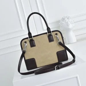 Loewe Women Large Amazona 180 Bag in Suede A039ASRX03