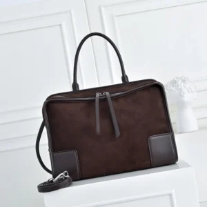 Loewe Women Large Amazona 180 Bag in Suede A039ASRX03