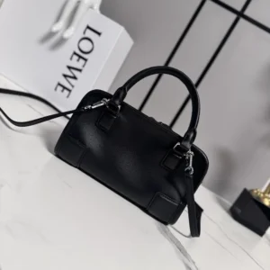 Loewe Women Mini Amazona 180 Bag in Soft Calfskin-Black A039AS4X12