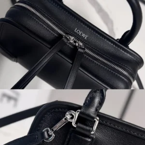 Loewe Women Mini Amazona 180 Bag in Soft Calfskin-Black A039AS4X12