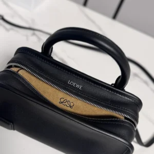 Loewe Women Mini Amazona 180 Bag in Soft Calfskin-Black A039AS4X12