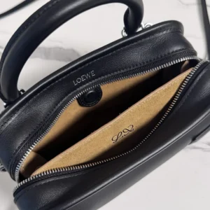 Loewe Women Mini Amazona 180 Bag in Soft Calfskin-Black A039AS4X12