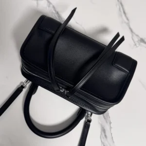 Loewe Women Mini Amazona 180 Bag in Soft Calfskin-Black A039AS4X12