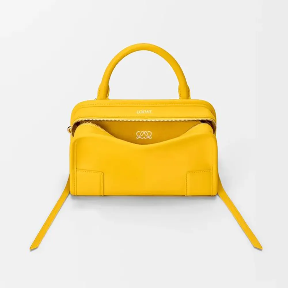 Loewe Women Mini Amazona 180 Bag in Soft Calfskin- Daisy Yellow A039AS4X12