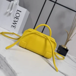Loewe Women Mini Amazona 180 Bag in Soft Calfskin-Daisy Yellow A039AS4X12