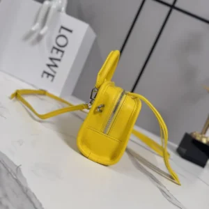 Loewe Women Mini Amazona 180 Bag in Soft Calfskin-Daisy Yellow A039AS4X12