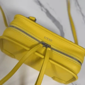 Loewe Women Mini Amazona 180 Bag in Soft Calfskin-Daisy Yellow A039AS4X12