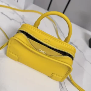 Loewe Women Mini Amazona 180 Bag in Soft Calfskin-Daisy Yellow A039AS4X12