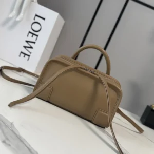 Loewe Women Mini Amazona 180 Bag in Suede A039AS4X12