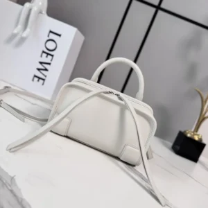 Loewe Women Mini Amazona 180 Bag in Suede A039AS4X12