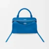 Loewe Women Mini Amazona 180 Bag in Suede-Royal Azur A039AS4X12