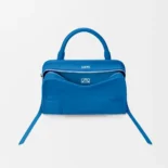 Loewe Women Mini Amazona 180 Bag in Suede-Royal Azur A039AS4X12