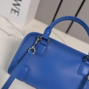 Loewe Women Mini Amazona 180 Bag in Suede-Royal Azur A039AS4X12