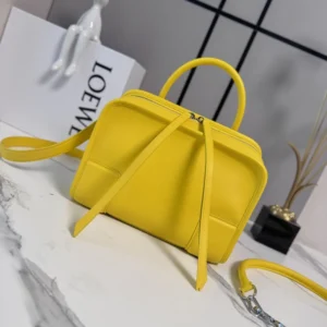 Loewe Women Small Amazona 180 Bag in Soft Calfskin- Daisy Yellow A039AS0X01