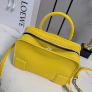 Loewe Women Small Amazona 180 Bag in Soft Calfskin- Daisy Yellow A039AS0X01