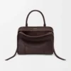 Loewe Women Small Amazona 180 Bag in Soft Calfskin-Dark Chestnut A039AS0X01