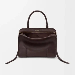Loewe Women Small Amazona 180 Bag in Soft Calfskin-Dark Chestnut A039AS0X01
