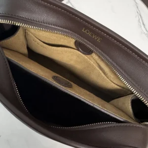 Loewe Women Small Amazona 180 Bag in Soft Calfskin-Dark Chestnut A039AS0X01