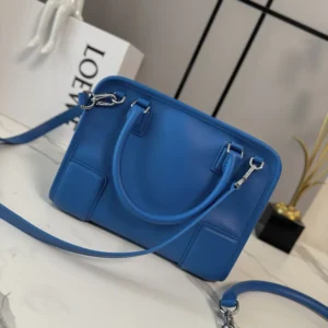 Loewe Women Small Amazona 180 Bag in Soft Calfskin-Royal Azur A039AS0X01