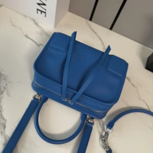 Loewe Women Small Amazona 180 Bag in Soft Calfskin-Royal Azur A039AS0X01