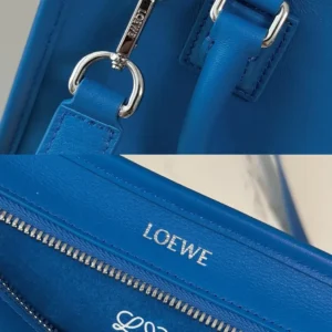 Loewe Women Small Amazona 180 Bag in Soft Calfskin-Royal Azur A039AS0X01