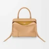 Loewe Women Small Amazona 180 Bag in Soft Calfskin-Silk Beige A039AS0X01