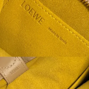 Loewe Women Small Amazona 180 Bag in Soft Calfskin-Silk Beige A039AS0X01