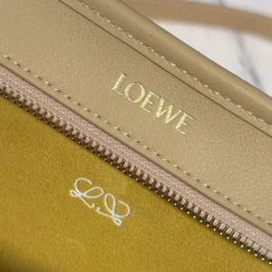 Loewe Women Small Amazona 180 Bag in Soft Calfskin-Silk Beige A039AS0X01