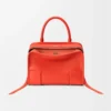 Loewe Women Small Amazona 180 Bag in Soft Calfskin-Sunrise Orange A039AS0X01
