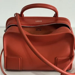 Loewe Women Small Amazona 180 Bag in Soft Calfskin-Sunrise Orange A039AS0X01