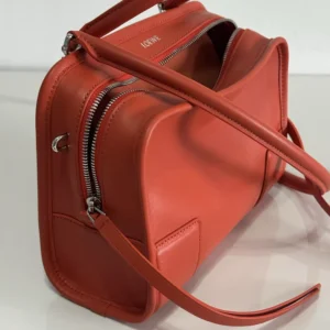 Loewe Women Small Amazona 180 Bag in Soft Calfskin-Sunrise Orange A039AS0X01