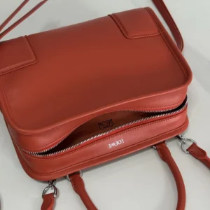 Loewe Women Small Amazona 180 Bag in Soft Calfskin-Sunrise Orange A039AS0X01
