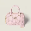Miu Miu Women Arcadie Matelassé Nappa Leather Bag-Alabaster Pink 5BB123AN88