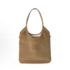 Miu Miu Women IVY Corduroy Bag with Leather Lettering Logo-Brown