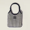 Miu Miu Women Ivy Crochet Bag-Blue/Chalk White 5BG2312IHDF017J
