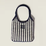 Miu Miu Women Ivy Crochet Bag-Blue/Chalk White 5BG2312IHDF017J