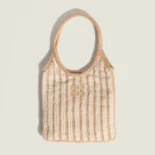 Miu Miu Women Ivy Crochet Bag-Sand/Chalk 5BG2312IHDF0X27