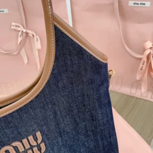 Miu Miu Women Ivy Denim Bag 5BG2312ZS8F0S30