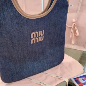 Miu Miu Women Ivy Denim Bag 5BG2312ZS8F0S30
