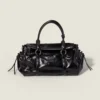 Miu Miu Women Shiny Leather Handbag-Black 5BA3282A44