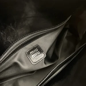 Miu Miu Women Shiny Leather Handbag-Black 5BA3282A44