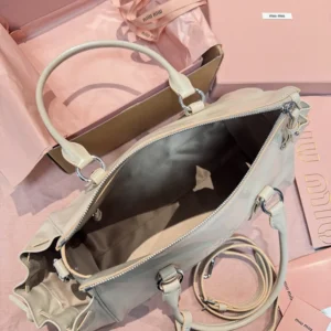 Miu Miu Women Shiny Leather Handbag-Light Pink 5BA3282A44
