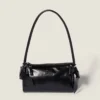 Miu Miu Women Shiny Leather Pouch-Black 5NE0292A44