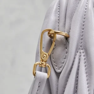 Miu Miu Women Wander Matelassé Nappa Leather Hobo Bag-Wisteria