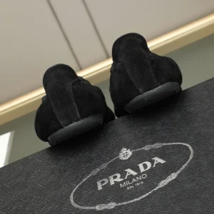 Prada Unisex Collapse Re-Nylon and Suede Elasticized Sneakers-BlackPrada Unisex Collapse Re-Nylon and Suede Elasticized Sneakers-Black