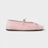 Prada Women Crochet Ballerinas-Orchid Pink 1F364O2F46