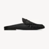 Saint Laurent YSL Unisex Le Loafer Mules in Shiny Creased Leather 852392AA