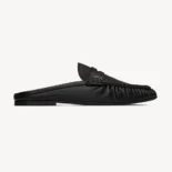 Saint Laurent YSL Unisex Le Loafer Mules in Shiny Creased Leather 852392AA