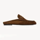 Saint Laurent YSL Unisex Le Loafer Mules in Suede 85239227DTT2319